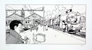 Tardi "Nestor Burma 12e arr. de Paris" Estampe N & BL n° et signée 20 ex