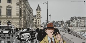 Tardi "Nestor Burma 1er arr.  de Paris" Affiche édition d'art