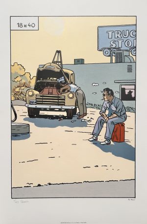 Ted Benoit - Affiche - Ray Banana "L'homme qui ne transpirait pas" signée