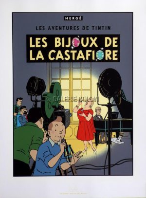 HERGÉTINTIN . SERIGRAPHY - "THE CASTAFIORE'S JEWELS