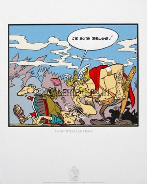 UDERZO . ASTERIX ET OBELIX. Sérigraphie  "Vanendfaillevesix"