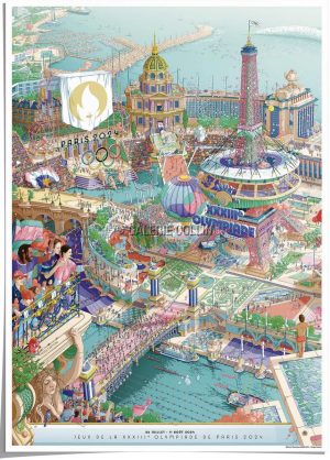 UGO GATTONI AFFICHE "JEUX OLYMPIQUES"