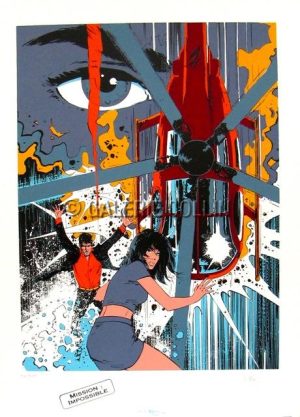 William VANCE . Sérigraphie "Mission Impossible"