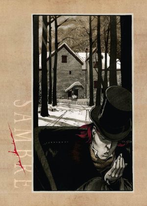 YSLAIRE . Sérigraphie "Sambre : l'Adieu à la Bastide"