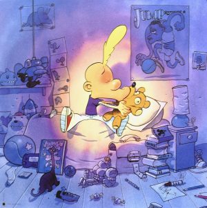 ZEP . AFFICHE ÉDITION D'ART."Titeuf la chambre"